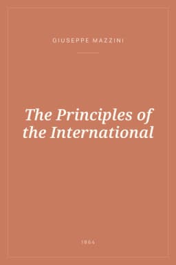 Portada de The Principles of the International