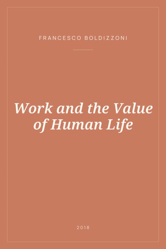 Portada de Work and the Value of Human Life