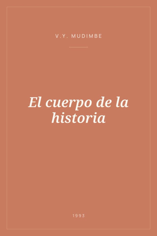Portada de El cuerpo de la historia