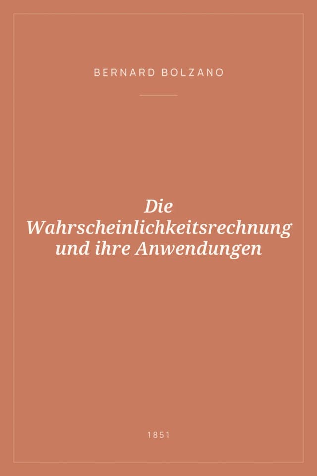 Portada de Die Wahrscheinlichkeitsrechnung und ihre Anwendungen