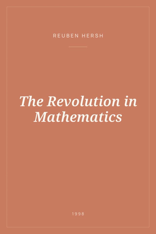 Portada de The Revolution in Mathematics