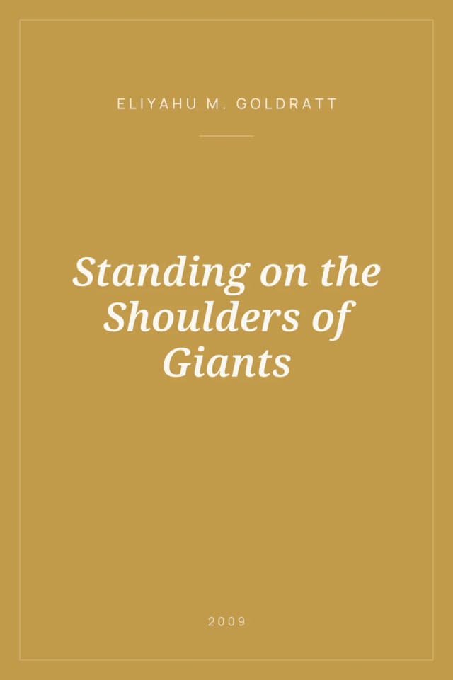 Portada de Standing on the Shoulders of Giants