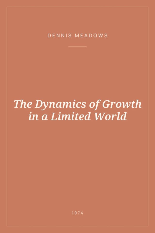Portada de The Dynamics of Growth in a Limited World