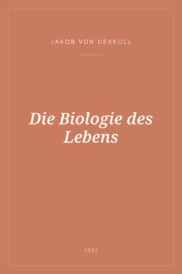 Portada de Die Biologie des Lebens