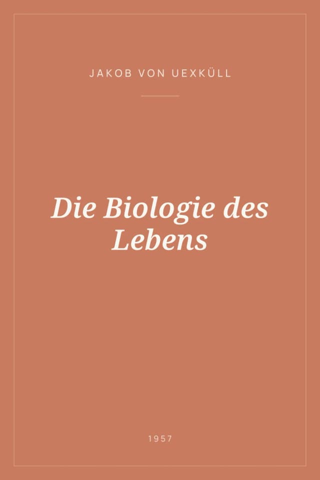 Portada de Die Biologie des Lebens