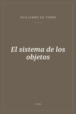 Portada de El sistema de los objetos