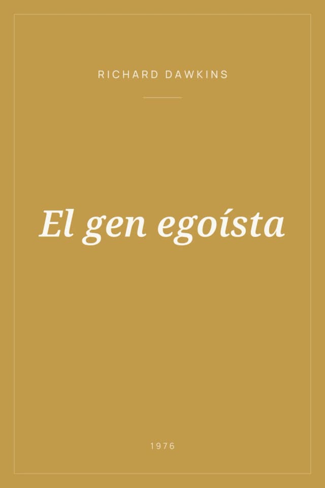 Portada de El gen egoísta
