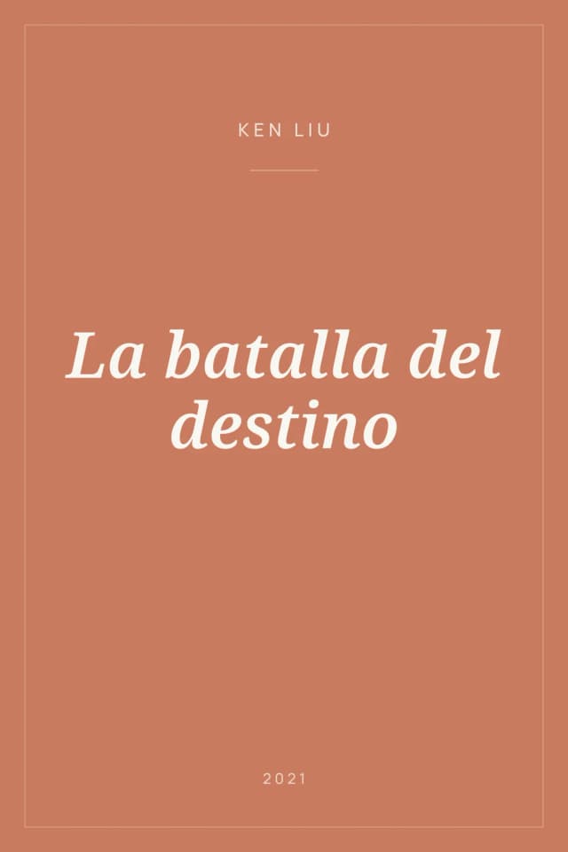 Portada de La batalla del destino