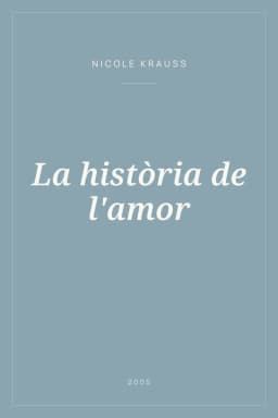 Portada de La història de l'amor