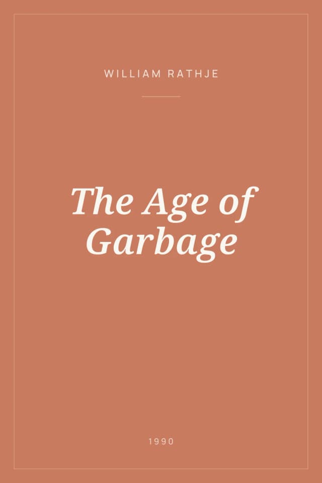 Portada de The Age of Garbage