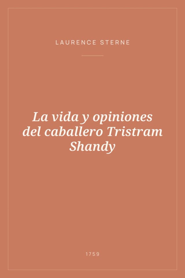 Portada de La vida y opiniones del caballero Tristram Shandy