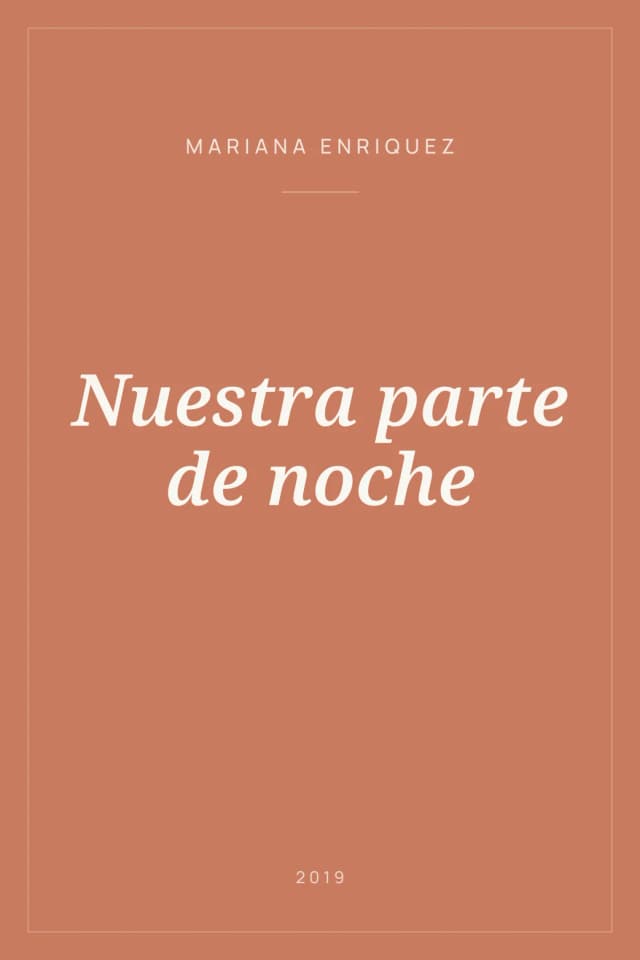 Portada de Nuestra parte de noche