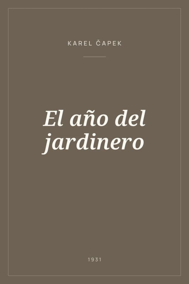 Portada de El año del jardinero