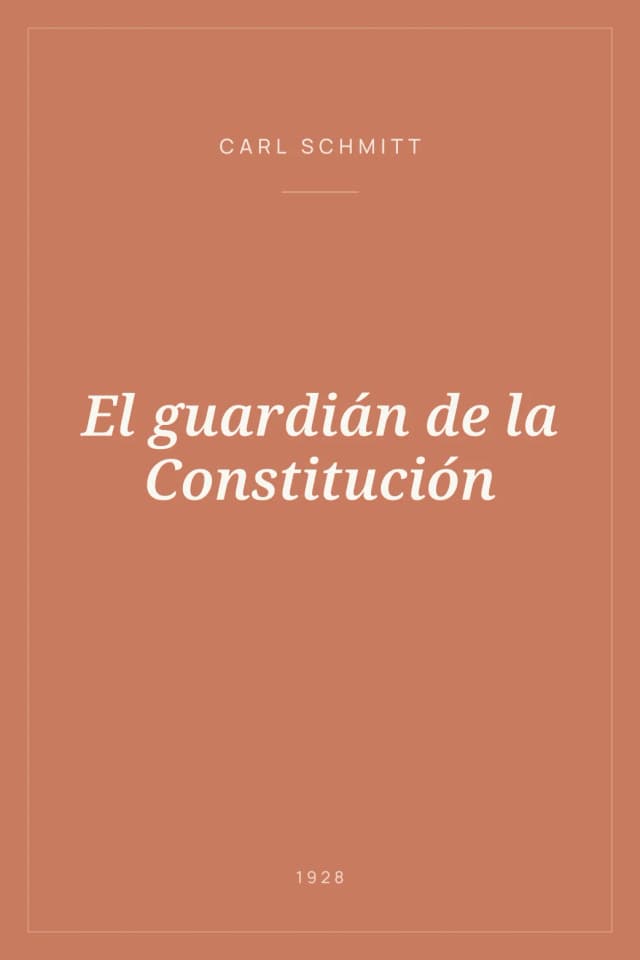 Portada de El guardián de la Constitución