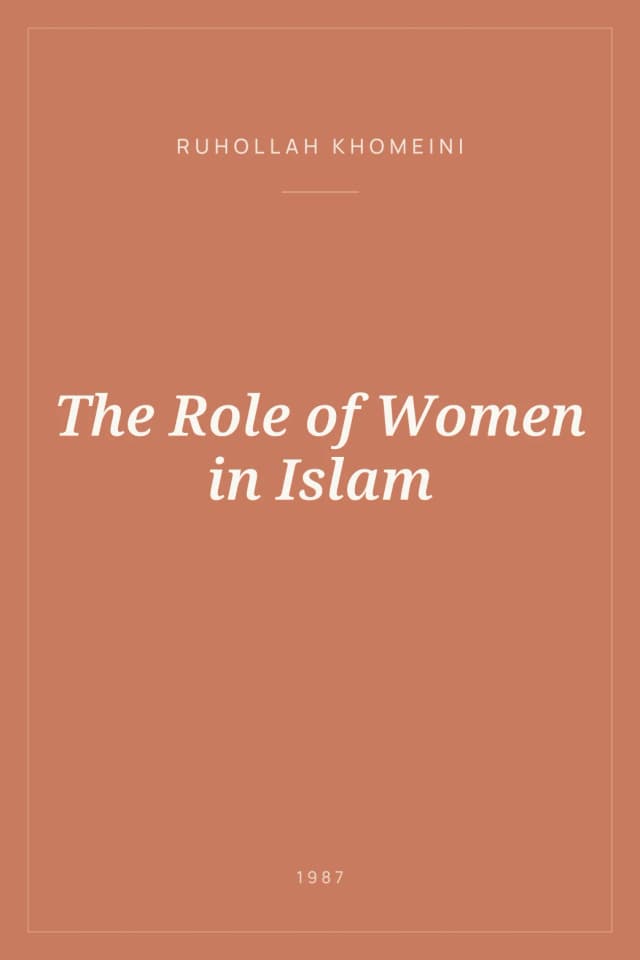 Portada de The Role of Women in Islam