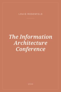 Portada de The Information Architecture Conference