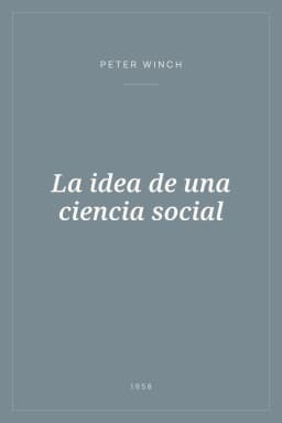 Portada de La idea de una ciencia social
