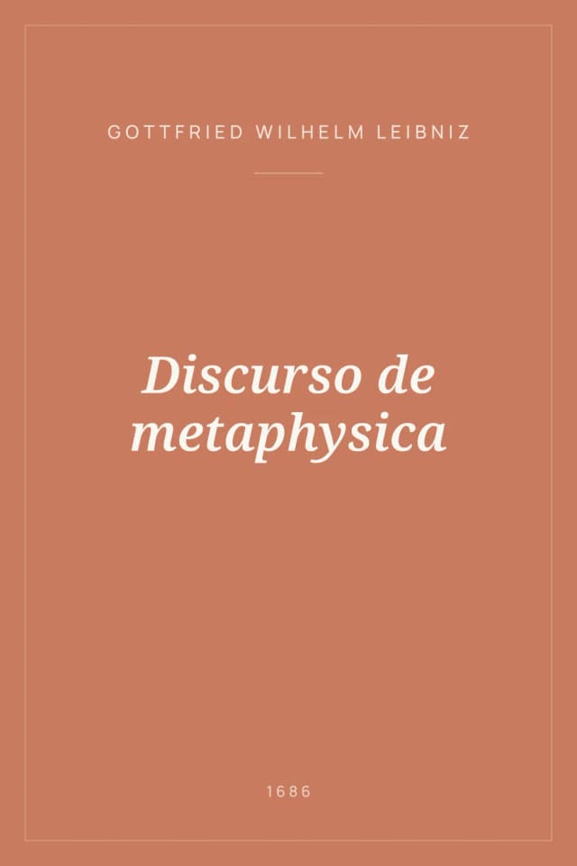 Portada de Discurso de metaphysica