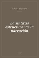 Portada de La sintaxis estructural de la narración