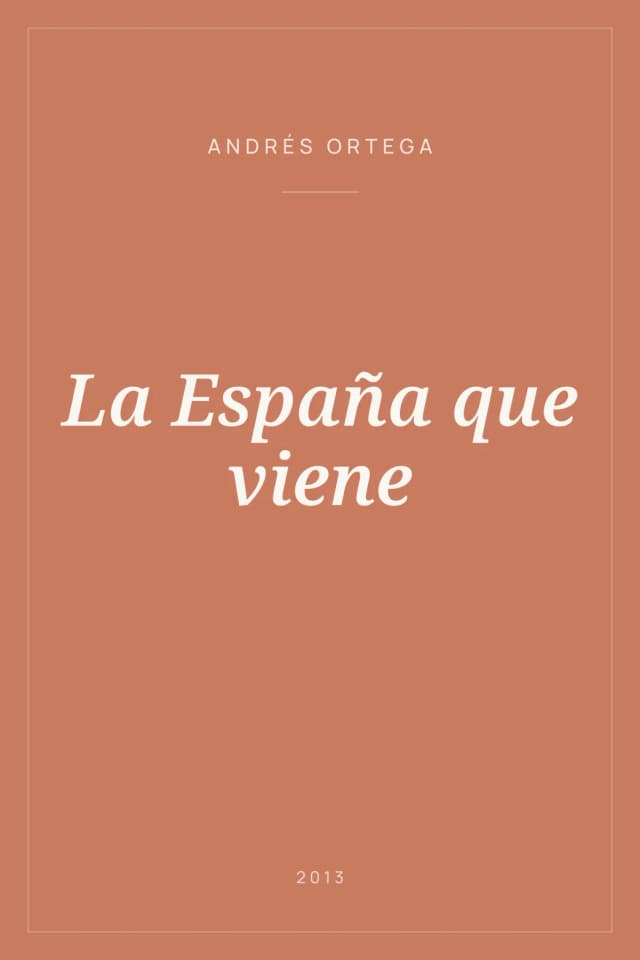 Portada de La España que viene