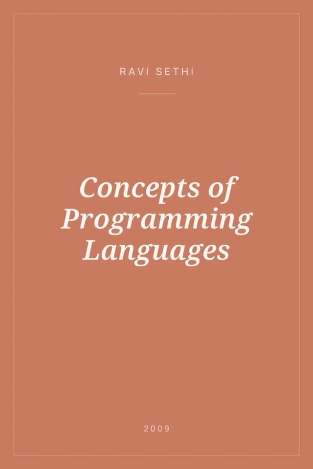 Portada de Concepts of Programming Languages