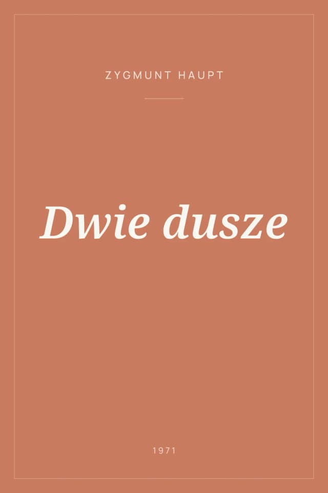 Portada de Dwie dusze