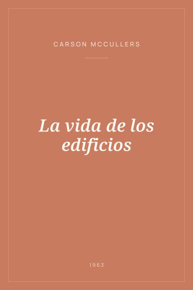 Portada de La vida de los edificios