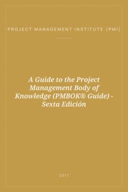 Portada de A Guide to the Project Management Body of Knowledge (PMBOK® Guide) - Sexta Edición