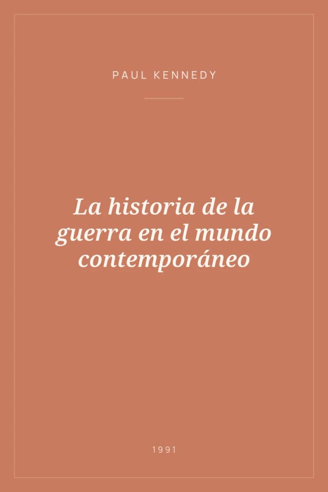 Portada de La historia de la guerra en el mundo contemporáneo
