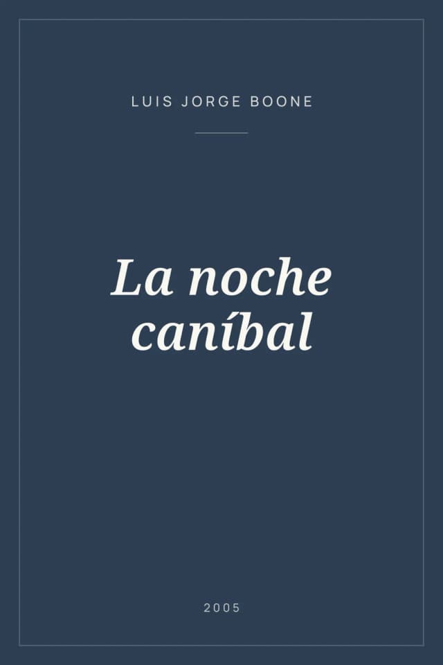Portada de La noche caníbal