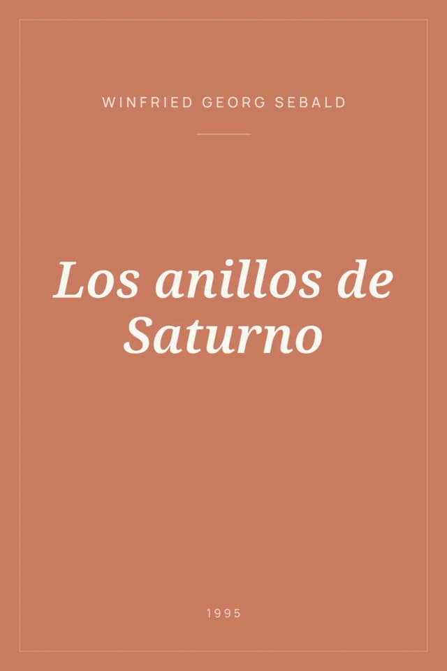 Portada de Los anillos de Saturno