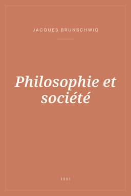 Portada de Philosophie et société