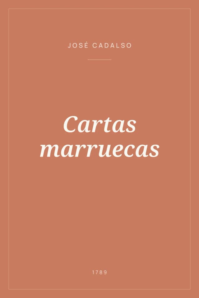 Portada de Cartas marruecas