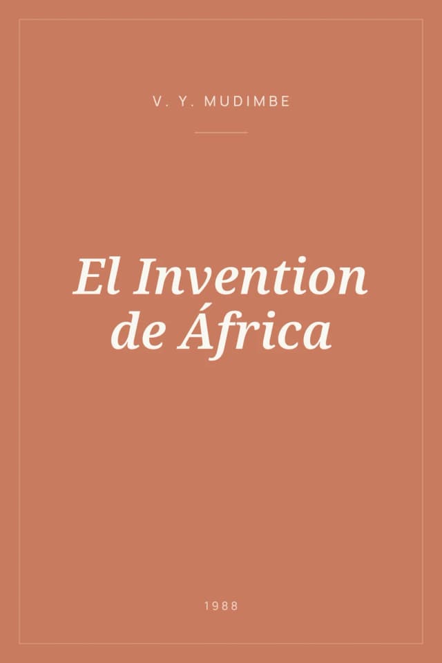 Portada de El Invention de África