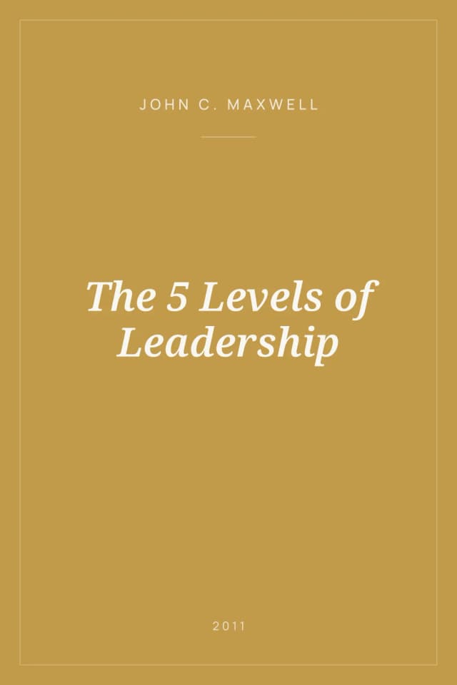Portada de The 5 Levels of Leadership