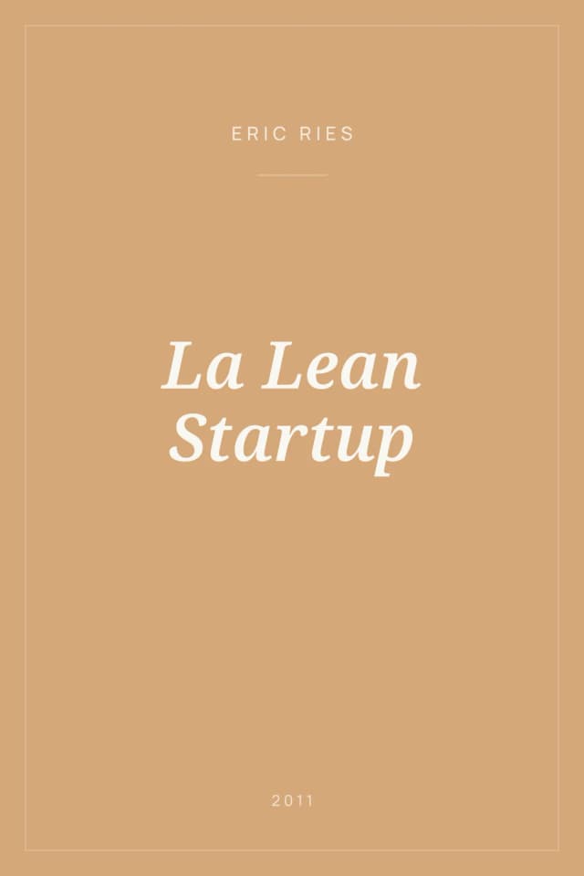Portada de La Lean Startup