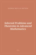 Portada de Selected Problems and Theorems in Advanced Mathematics