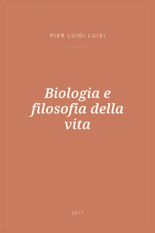 Portada de Biologia e filosofia della vita