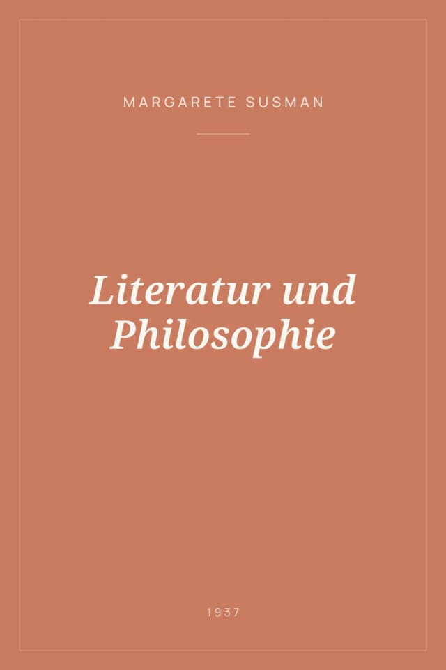 Portada de Literatur und Philosophie