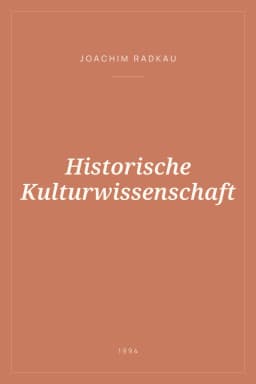 Portada de Historische Kulturwissenschaft