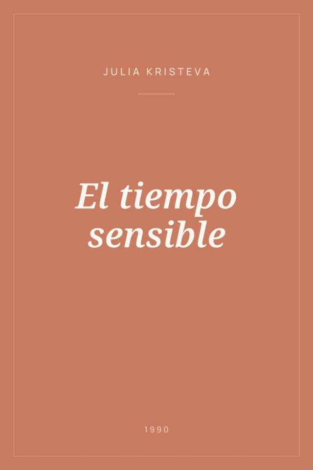 Portada de El tiempo sensible