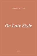 Portada de On Late Style