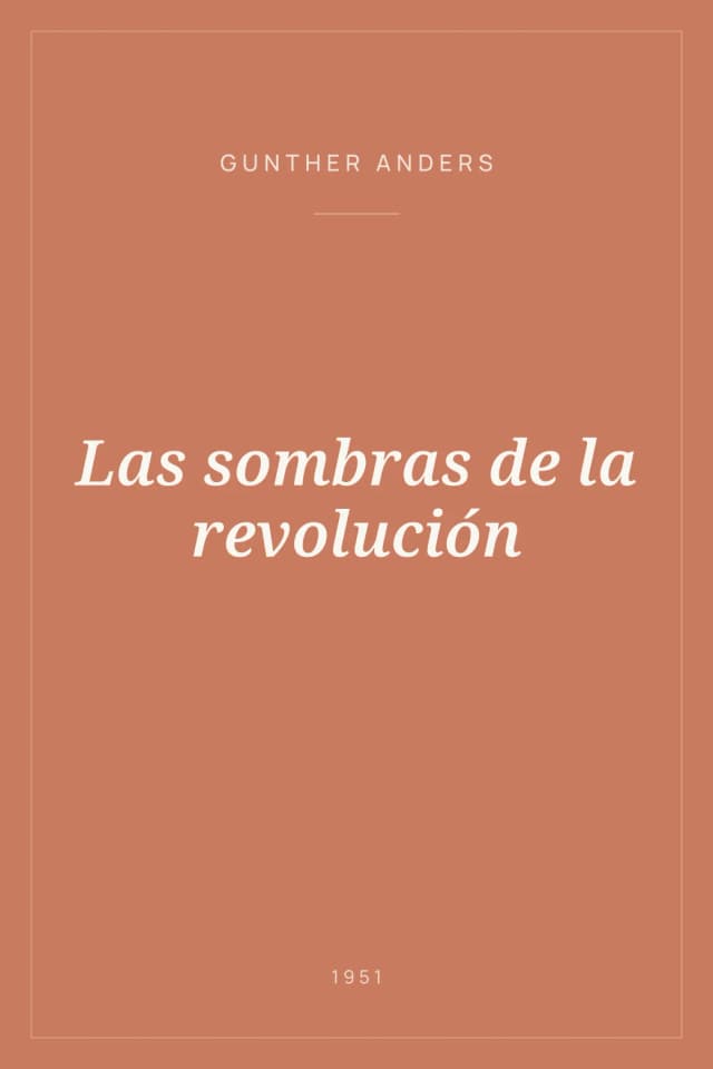 Portada de Las sombras de la revolución