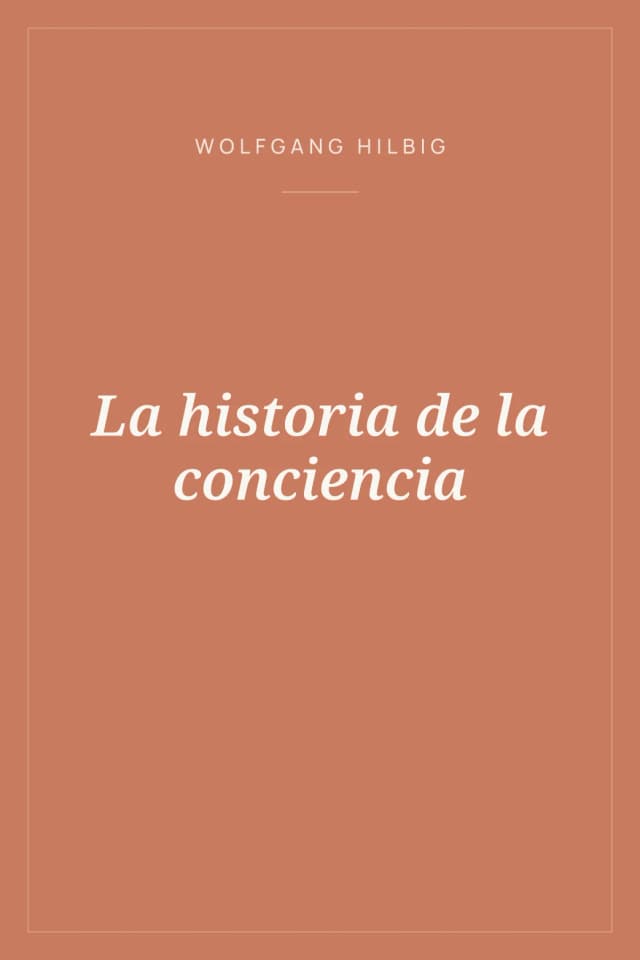 Portada de La historia de la conciencia