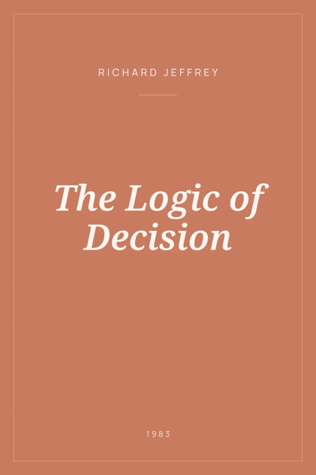 Portada de The Logic of Decision