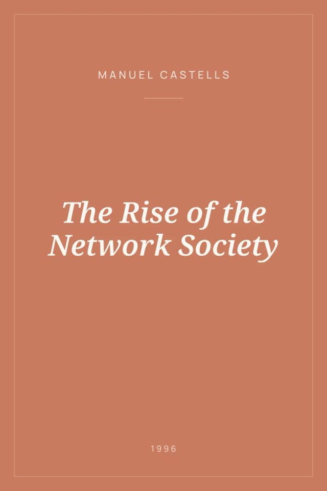 Portada de The Rise of the Network Society