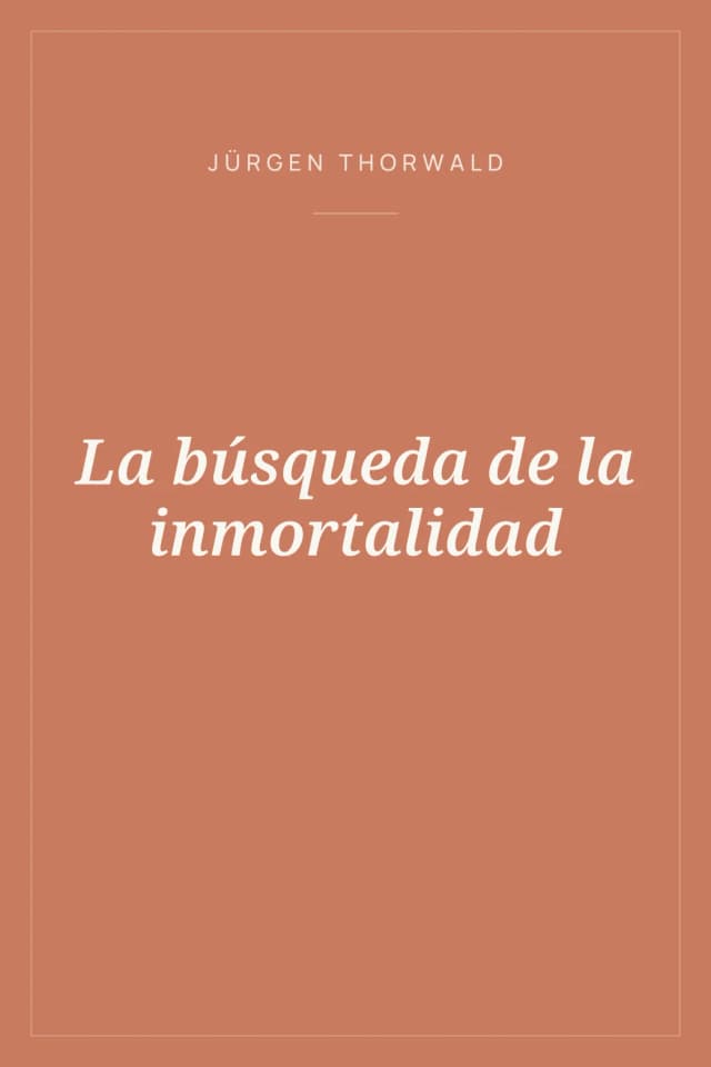 Portada de La búsqueda de la inmortalidad