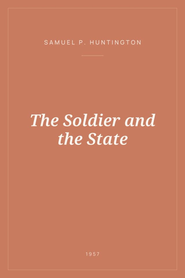 Portada de The Soldier and the State