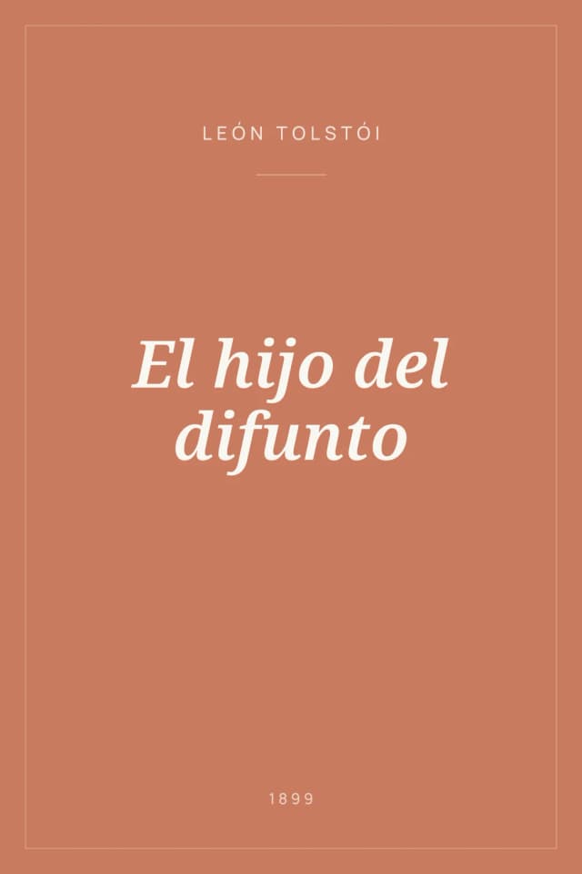 Portada de El hijo del difunto