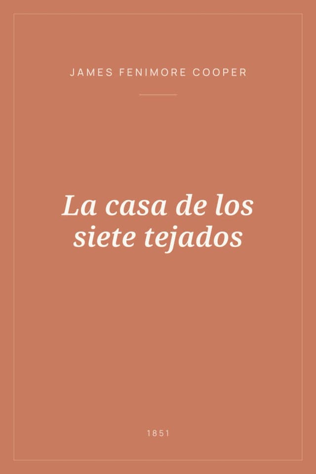 Portada de La casa de los siete tejados